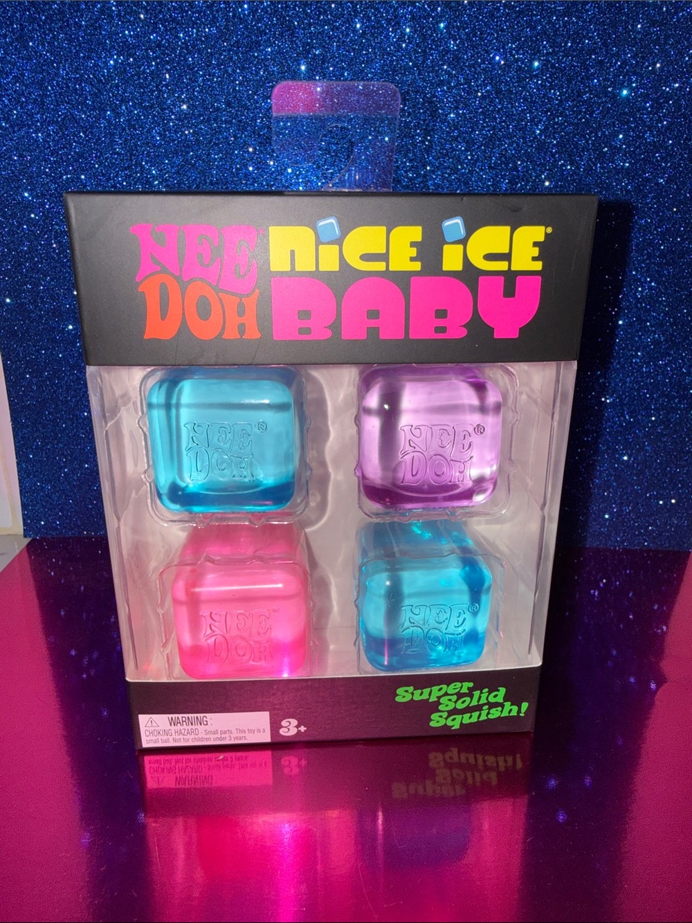 Nee doh Nice Ice Baby Toy - Pink, Blue & Purple